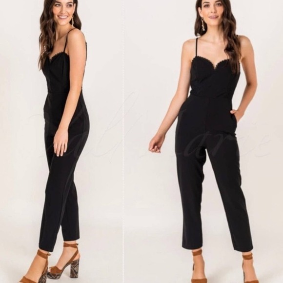 Sleeveless Black Jumpsuit - Picture 1 of 3